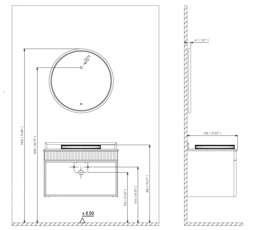 ����� � ��������� ORKA Molino 80 ���������, ������� �������, 2 ����� � ��������� ������ � ����