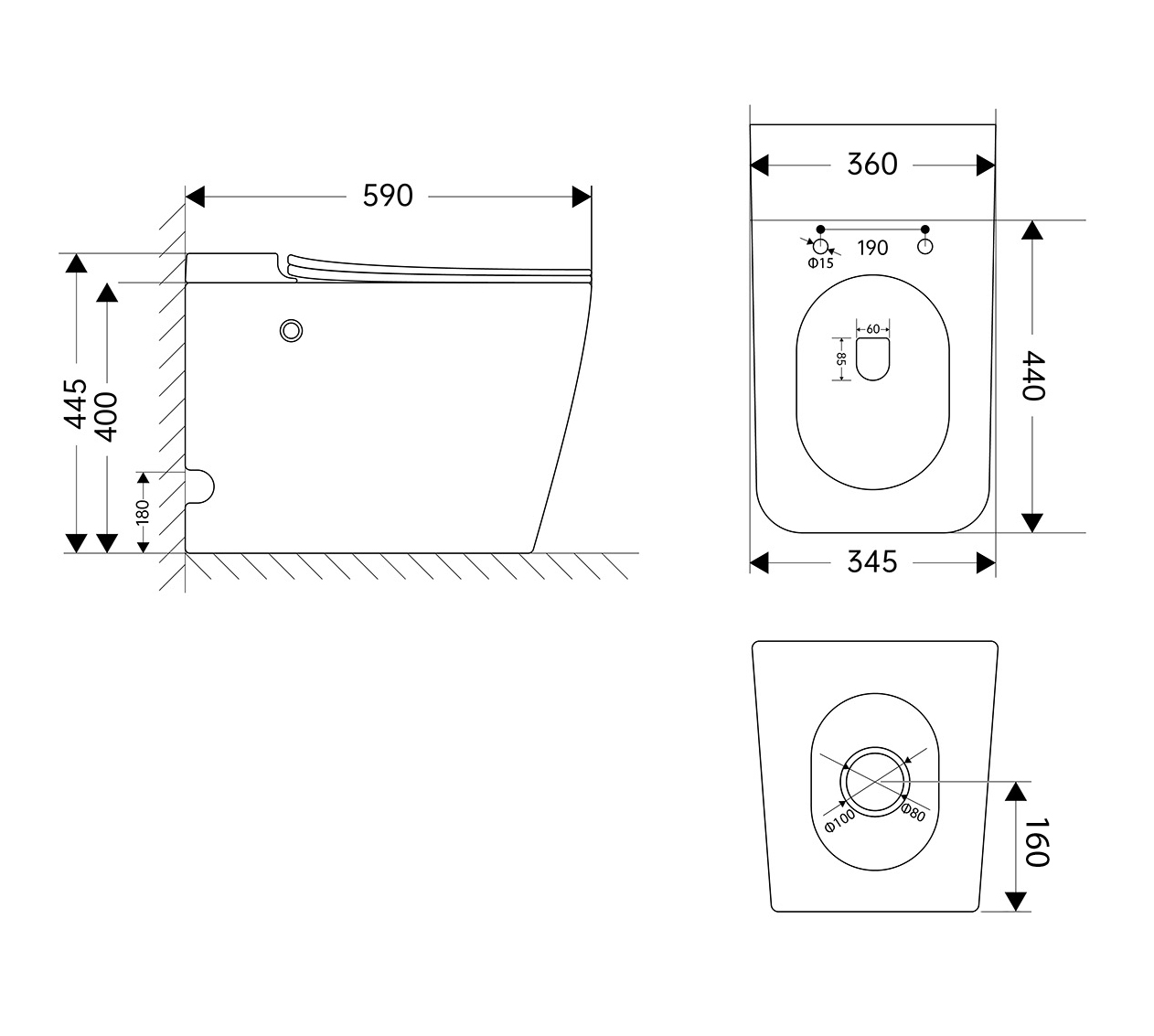 ������ ABBER Rechteck AC1213P ���������� ����� � ���������� ������