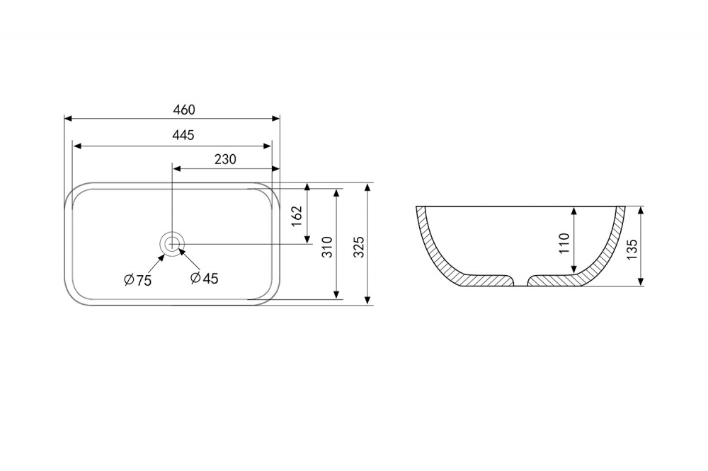 �������� ��������� ABBER Rechteck AC2200MW ����� �������