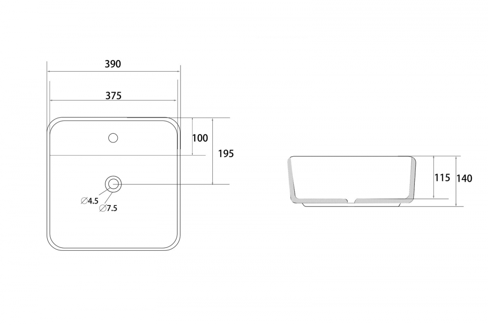 �������� ��������� ABBER Rechteck AC2215 �����