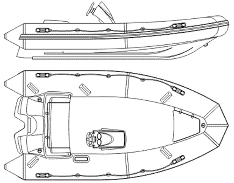 лодка РИБ - буревесник b450hs