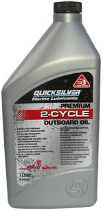 моторное масло Quicksilver Premiom 2-stroke Outboard Oil - 1 литр