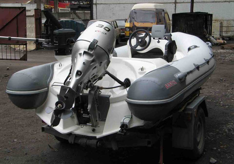 Honda BF30 на лодке буревестник