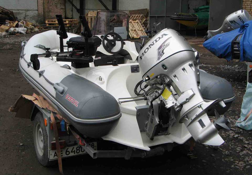 использование мотора Honda BF-30 на Rib лодках
