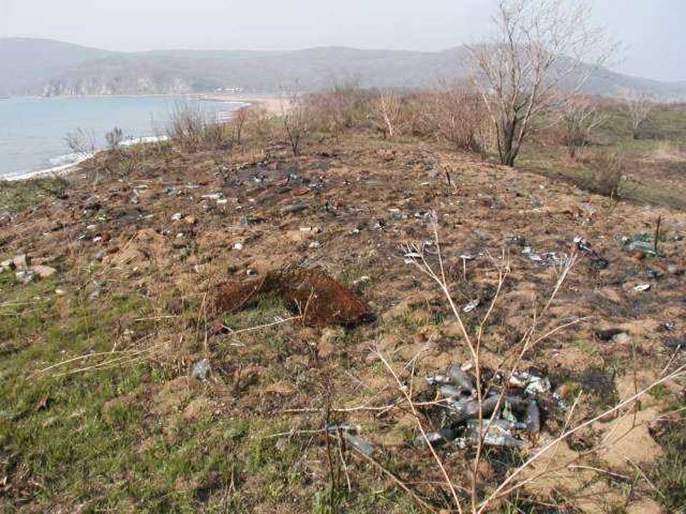 мусорка на острове Шкота